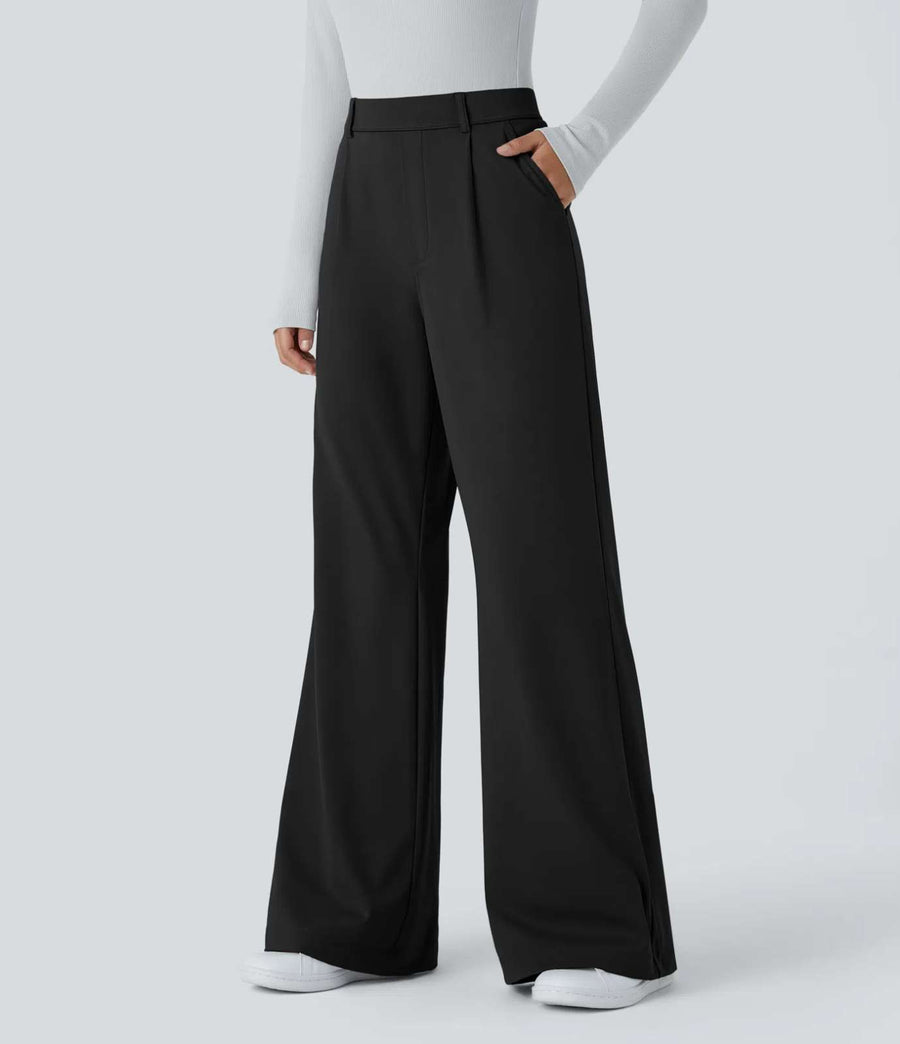 HALARA DayStretch High Waisted Pocket Work Flare Pants Size M