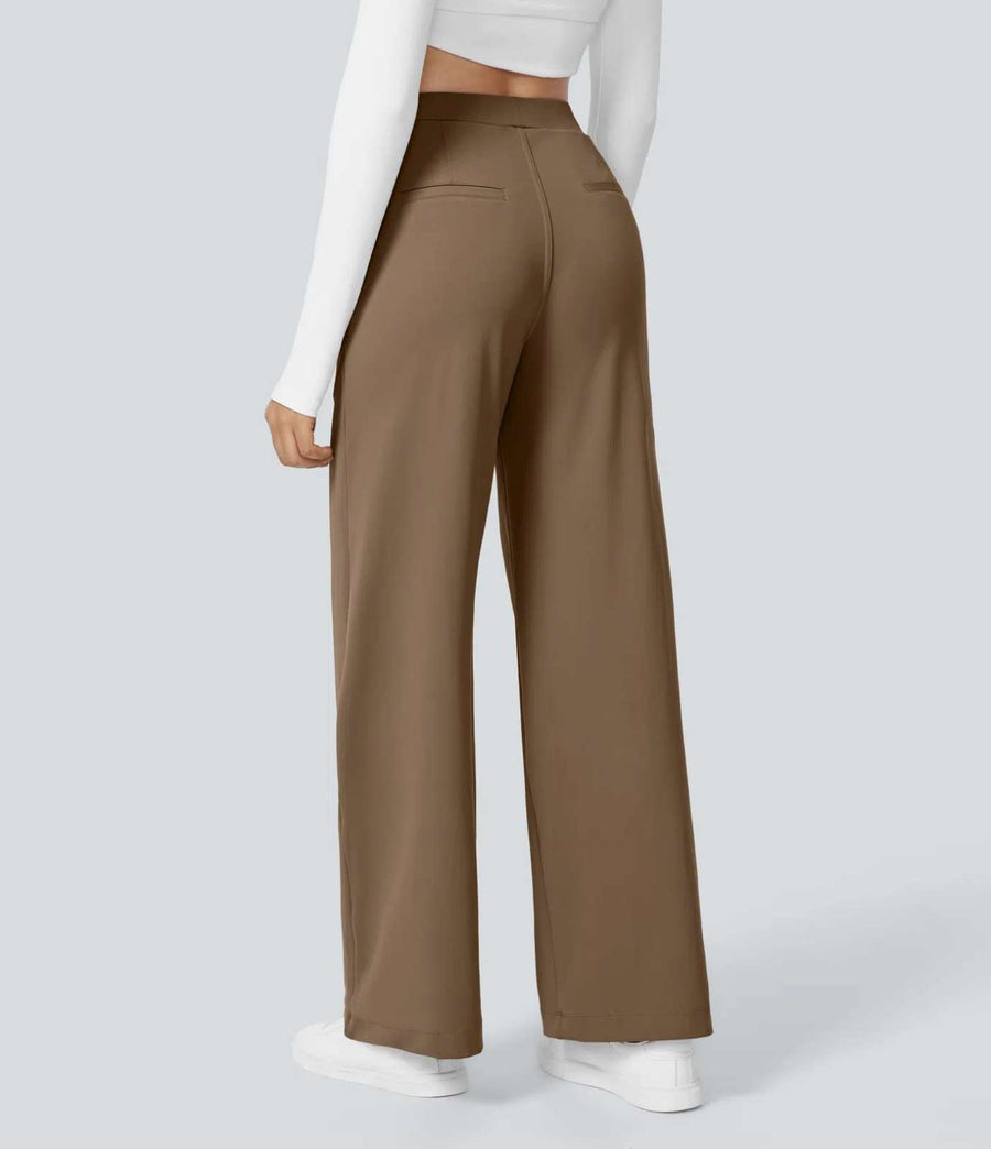 HALARA DayStretch High Waisted Pocket Straight Leg Work Pants Size L