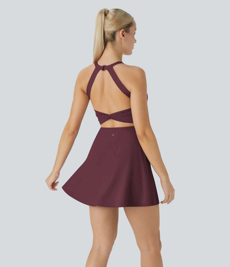 HALARA Airy Backless Twisted InstantCool Active Dress-Easy Peezy Edition Size S