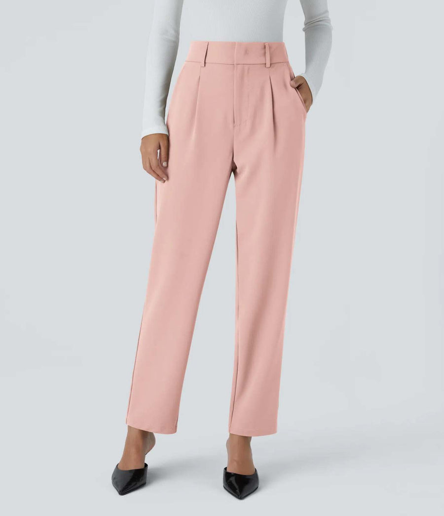 HALARA High Waisted Pocket Solid Work Tapered Pants Size XL