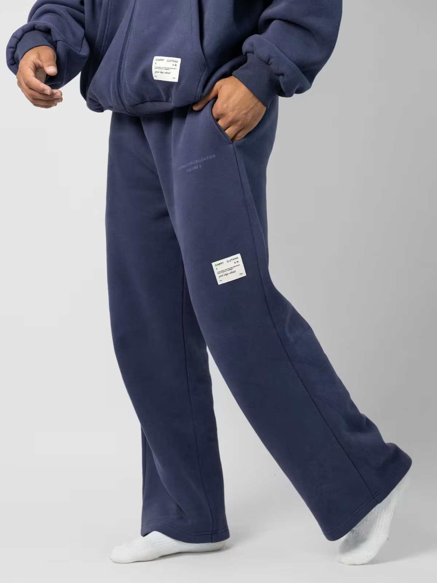 COMFRT NWOT Affirmation Collection Straight Leg Sweatpants Midnight Blue Size XL
