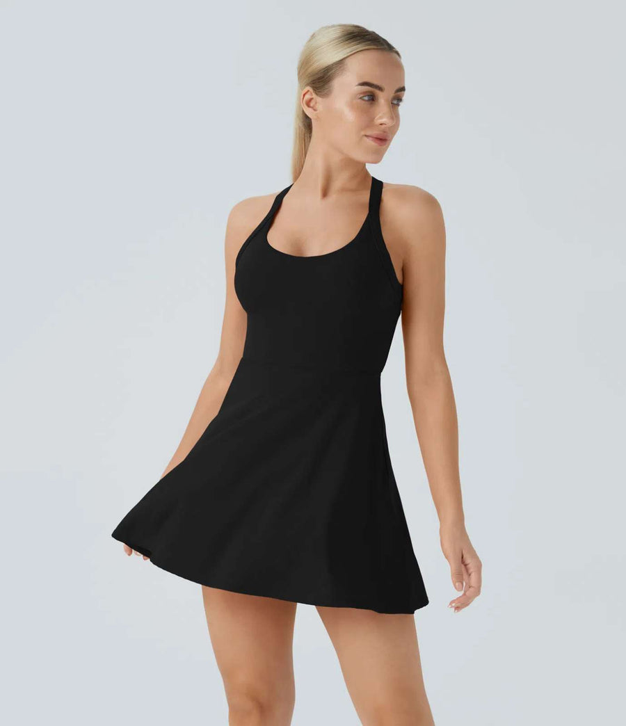 HALARA Backless Twisted Active Dress Size L