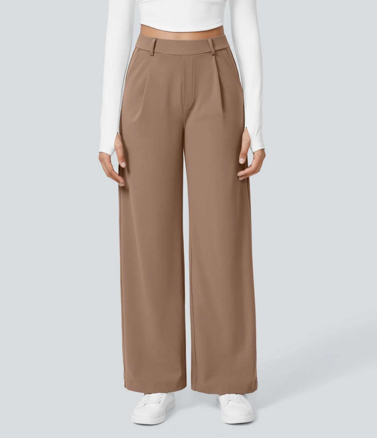 HALARA DayStretch High Waisted Pocket Straight Leg Work Pants Size L