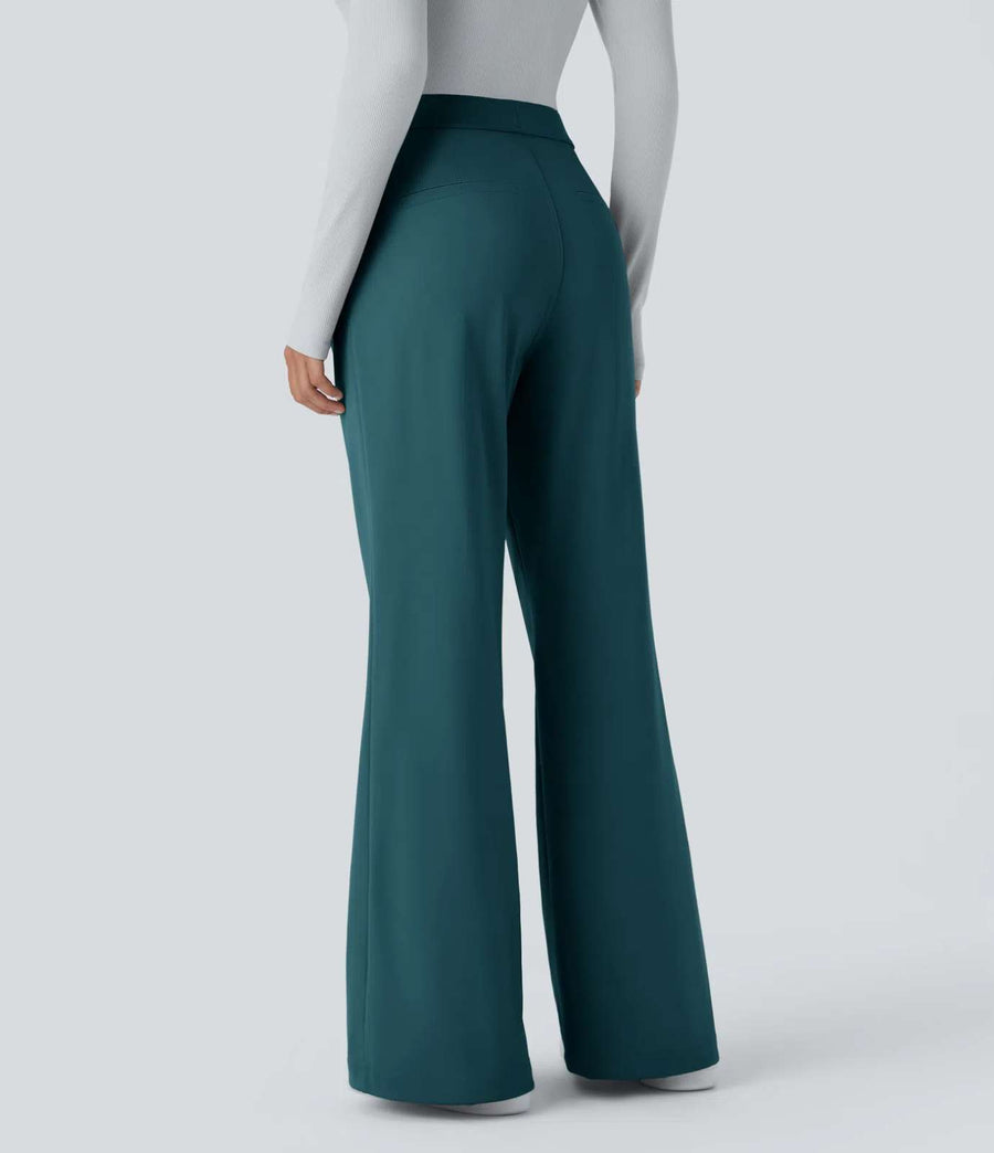 HALARA DayStretch High Waisted Pocket Work Flare Pants Size XL Petite