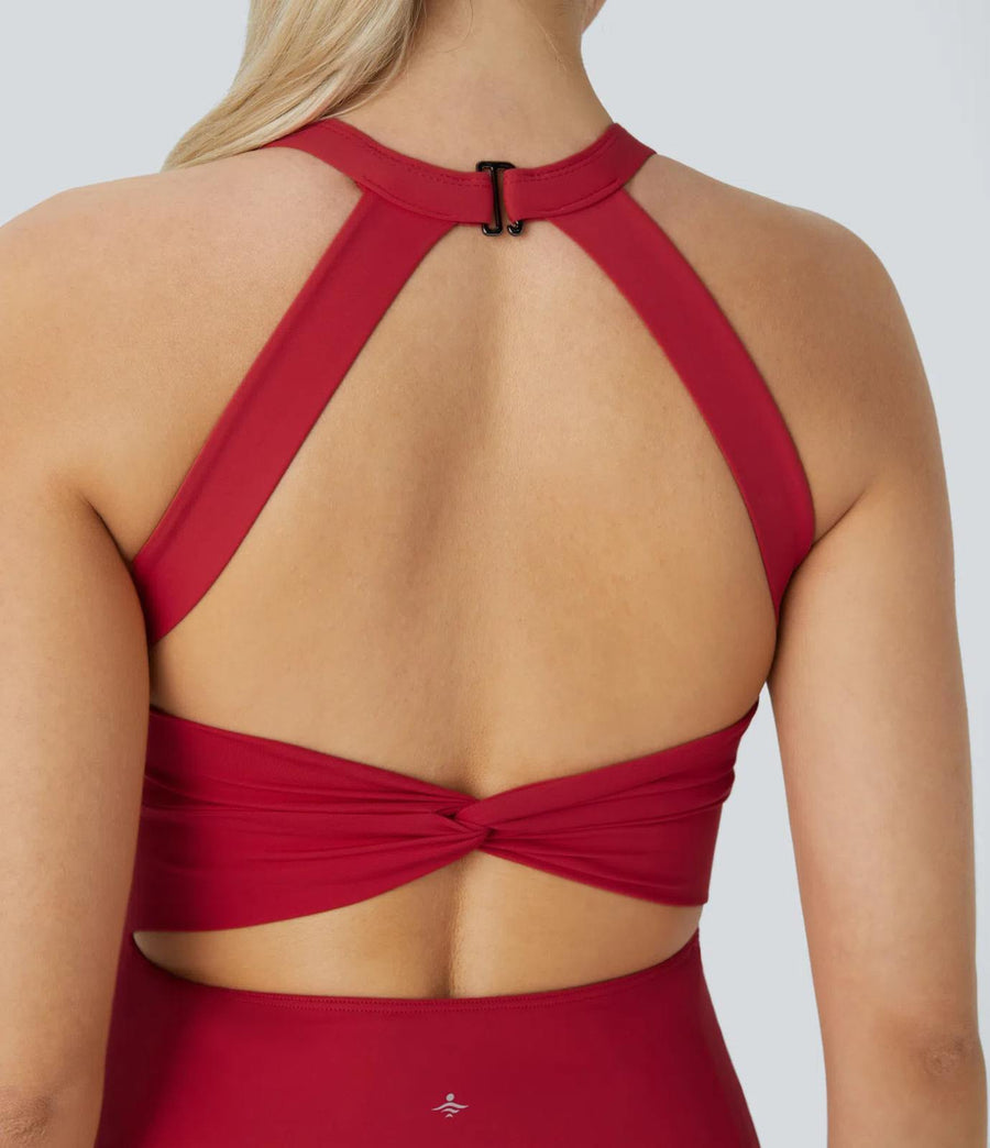 HALARA Airy Backless Twisted InstantCool Dance Active Dress-Easy Peezy Size S
