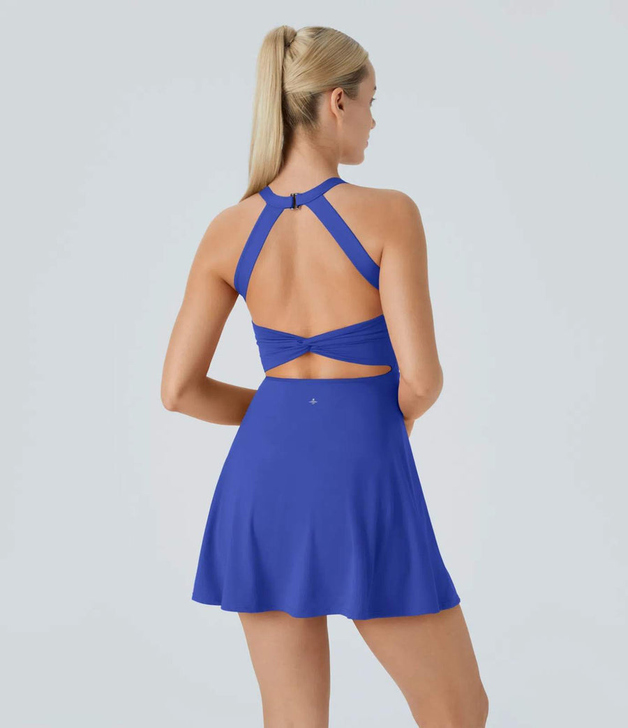 HALARA Backless Twisted Active Dress Size S