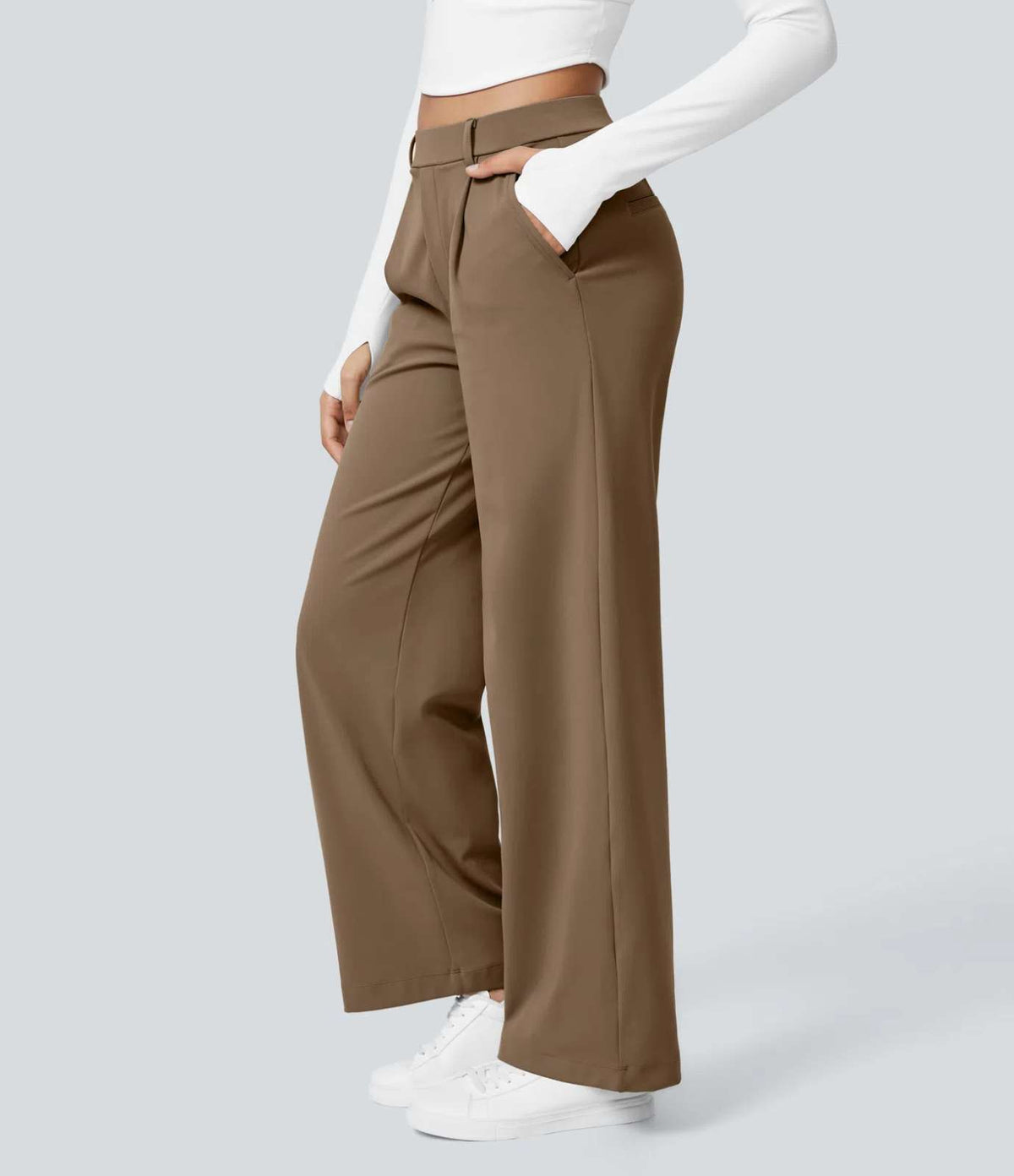 HALARA DayStretch High Waisted Pocket Straight Leg Work Pants Size XL Reg