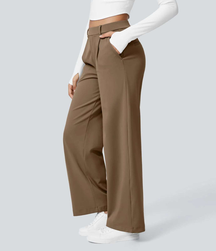 HALARA DayStretch High Waisted Pocket Straight Leg Work Pants Size XL Reg