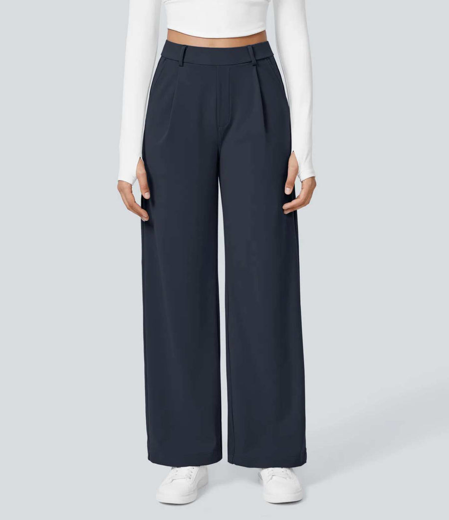 HALARA DayStretch High Waisted Pocket Straight Leg Work Pants Size L