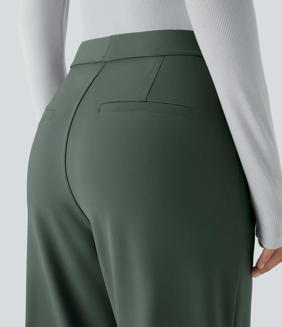 HALARA DayStretch High Waisted Pocket Straight Leg Work Pants Size S Reg