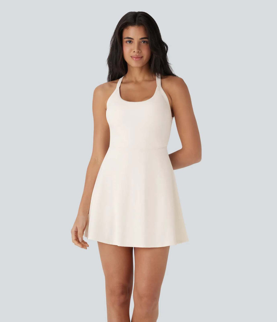 HALARA Airy Backless Twisted InstantCool Active Dress-Easy Peezy Edition Size L