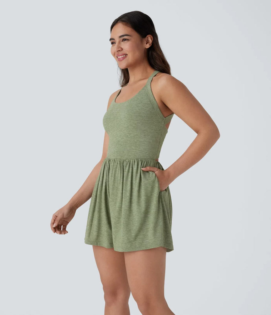 HALARA Pocket 2-in-1 Romper-Easy Peezy Edition Size M