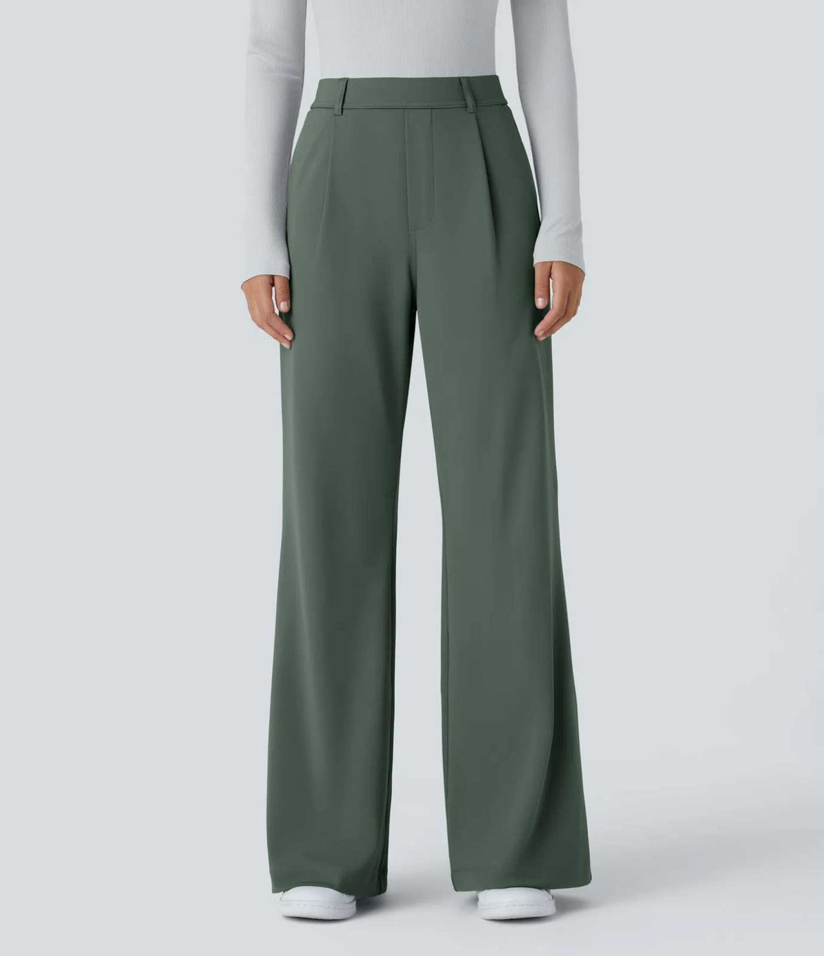HALARA DayStretch High Waisted Pocket Straight Leg Work Pants Size S Reg