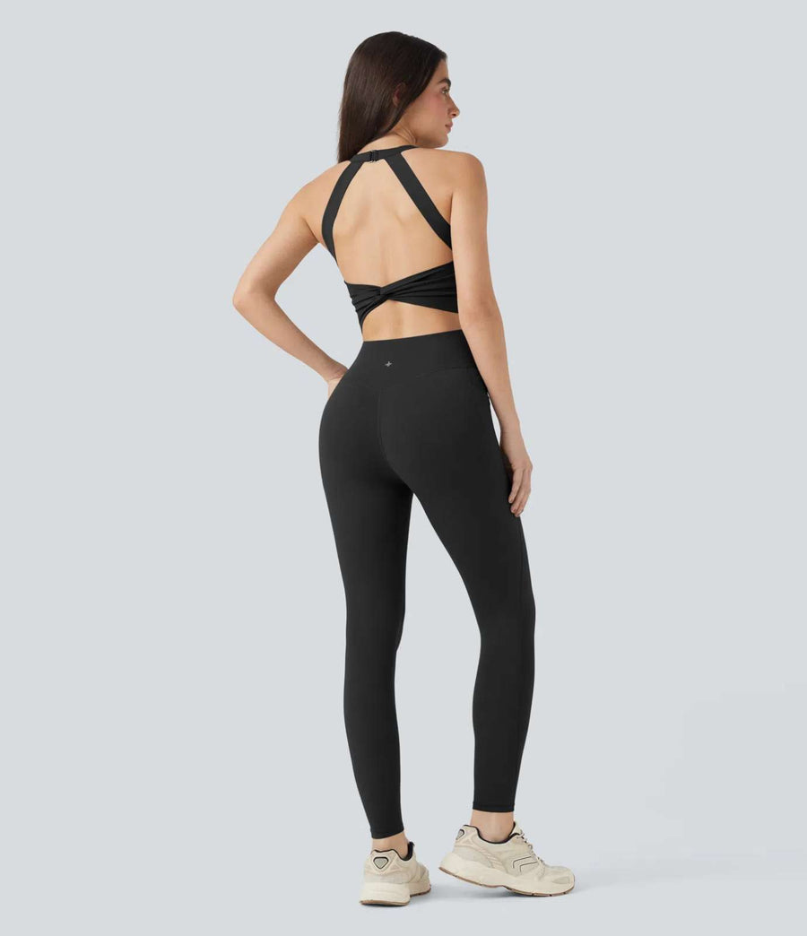 HALARA Tummy Control Training Jumpsuit with Pockets-Easy Peezy Edition Size S