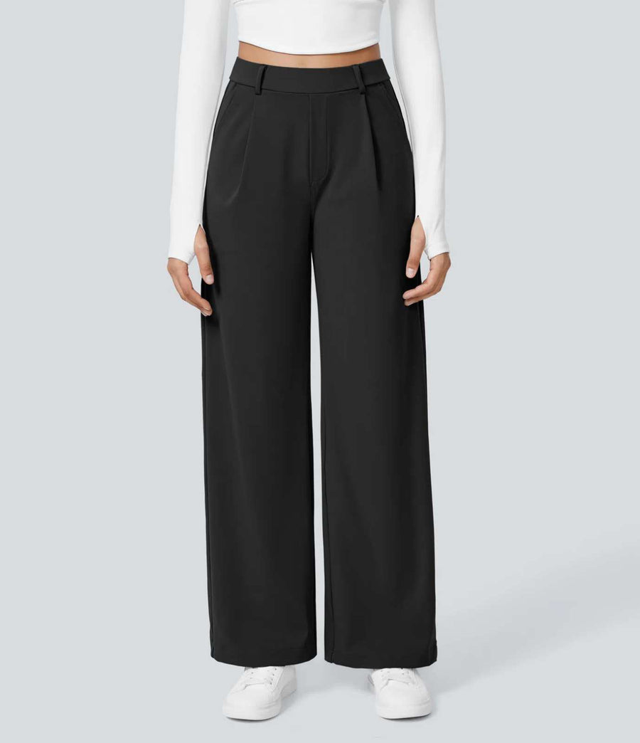 HALARA DayStretch High Waisted Pocket Straight Leg Work Pants Size XL