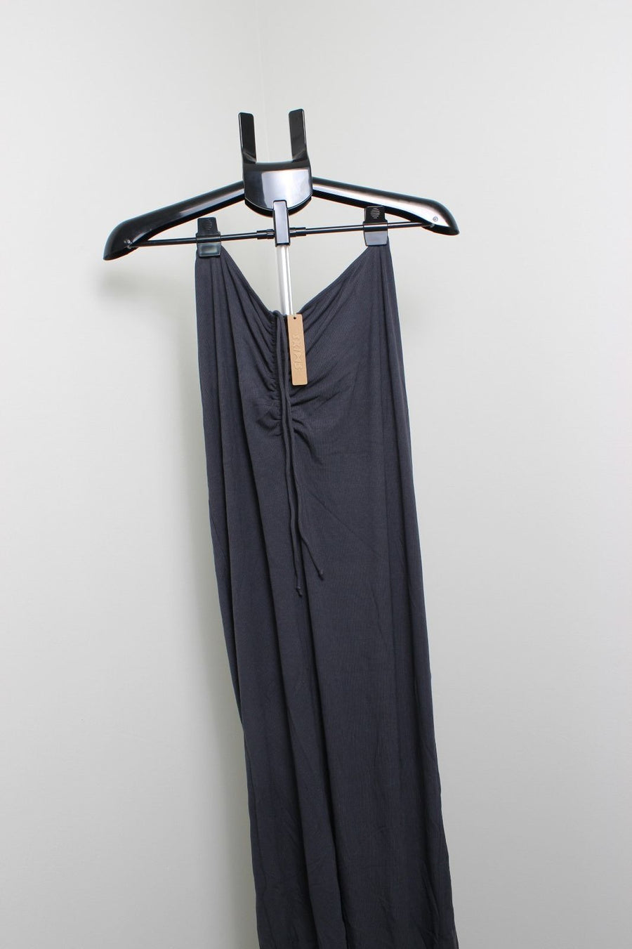 SKIMS NWT Soft Lounge Rib Skirt Graphite Grey Size XL